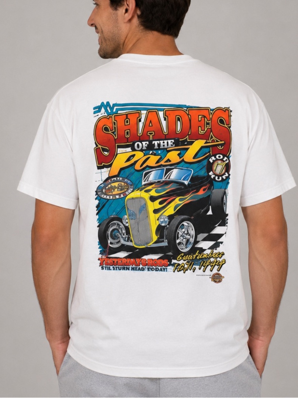 Vintage hot rod graphic tee anvil X-Large